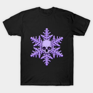 Goth Skull Snowflake Christmas T-Shirt